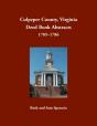Culpeper County, Virginia Deed Book Abstracts, 1785-1786 - Preview