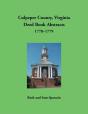 Culpeper County, Virginia Deed Book Abstracts,1778-1779 - Preview