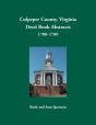 Culpeper County, Virginia Deed Book Abstracts,1788-1789 - Preview
