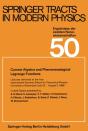 Current Algebra And Phenomenological Lagrange Functions - Preview