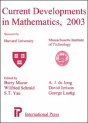 Current Developments In Mathematics, 2003 - Preview