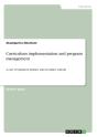 Curriculum Implementation And Program Management - Preview