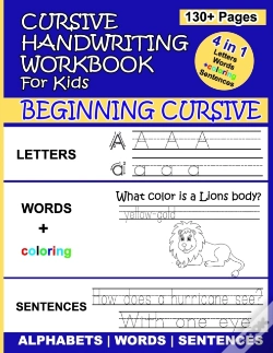 Capa do artigo Cursive Handwriting Book For Kids