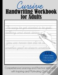 Cursive Handwriting Workbook For Adults