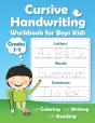 Cursive Handwriting Workbook For Boys Kids - Preview