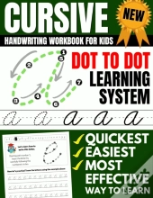 Cursive Handwriting Workbook For Kids