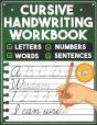 Cursive Handwriting Workbook Letters Numbers Words  Sentences - Preview