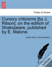 Capa do artigo Cursory Criticisms (By J. Ritson), On Th