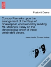 Capa do artigo Cursory Remarks Upon The Arrangement Of