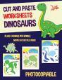 Cut And Paste Worksheets - Dinosaurs - Preview