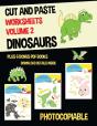 Cut And Paste Worksheets - Volume 2 (Dinosaurs) - Preview
