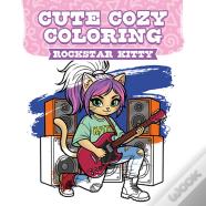 Cute Cozy Coloring: Rockstar Kitty