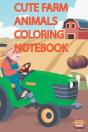 Cute Farm Animals Coloring Notebook - Preview