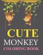 Cute Monkey Coloring Book - Preview