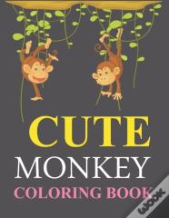 Cute Monkey Coloring Book