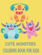 Cute Monsters Coloring Book - Preview