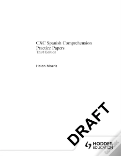 Capa do artigo Cxc Spanish Comprehension