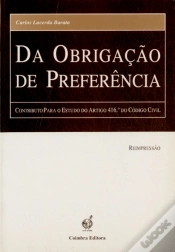 Capa do artigo Da Obrigação de Preferência