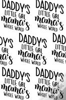Daddy'S Little Girl, Mama'S Whole World Composition Notebook - Small Ruled Notebook - 6x9 Lined Notebook (Softcover Journal / Notebook / Diary)
