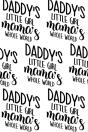 Daddy'S Little Girl, Mama'S Whole World Composition Notebook - Small Ruled Notebook - 6x9 Lined Notebook (Softcover Journal / Notebook / Diary) - Preview