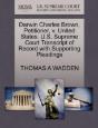 Darwin Charles Brown, Petitioner, V. United States. U.S. Supreme Court Transcript Of Record With Supporting Pleadings - Preview