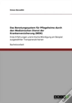 Capa do artigo Das Benotungssystem Far Pflegeheime Durch Den Medizinischen Dienst Der Krankenversicherung (Mdk)