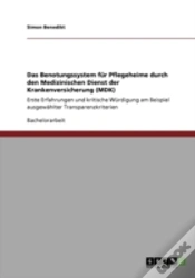 Capa do artigo Das Benotungssystem Far Pflegeheime Durch Den Medizinischen Dienst Der Krankenversicherung (Mdk)