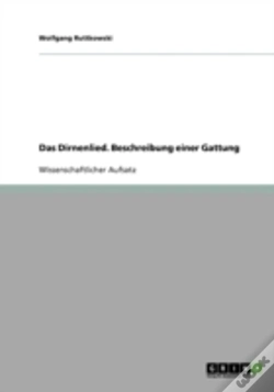 Capa do artigo Das Dirnenlied. Beschreibung Einer Gattung