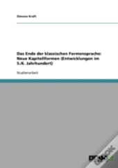 Das Ende Der Klassischen Formensprache