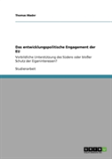 Das Entwicklungspolitische Engagement Der Eu