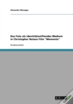 Capa do artigo Das Foto Als Identitatsstiftendes Medium In Christopher Nolans Film "Memento"