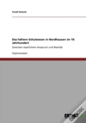 Capa do artigo Das Haã‚Â¶Here Schulwesen In Nordhausen Im 19. Jahrhundert