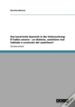 Capa do artigo Das Kanarische Spanisch In Der Untersuchung