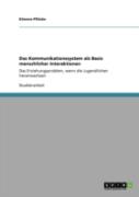 Das Kommunikationssystem Als Basis Menschlicher Interaktionen