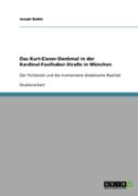 Das Kurt-Eisner-Denkmal In Der Kardinal-Faulhaber-Strae In Munchen