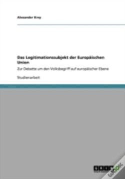 Capa do artigo Das Legitimationssubjekt Der Europaischen Union