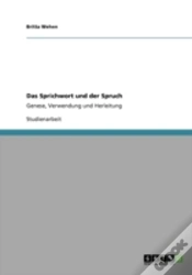 Capa do artigo Das Sprichwort Und Der Spruch