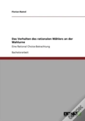 Capa do artigo Das Verhalten Des Rationalen Waã‚Â¤Hlers An Der Wahlurne