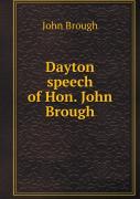 Dayton Speech Of Hon. John Brough