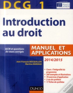 Capa do artigo Dcg 1 - Introduction Au Droit 2014/2015 - 8e Edition - Manuel Et Applications