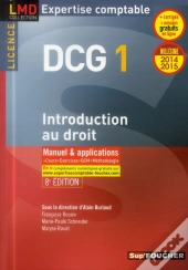 Dcg 1 ; Introduction Au Droit ; Manuel Et Applications (8e Édition)