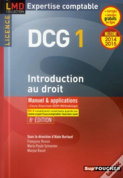 Capa do artigo Dcg 1 ; Introduction Au Droit ; Manuel Et Applications (8e Édition)