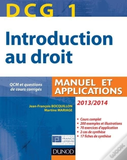Capa do artigo Dcg 1 ; Introduction Au Droit ; Manuel Et Applications (Édition 2013/2014)