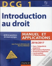 Capa do artigo Dcg 1 ; Introduction Au Droit ; Manuel Et Applications (Édition 2016/2017)