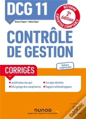Capa do artigo Dcg 11 Controle De Gestion - Corriges - 2e Ed. - Reforme Expertise Comptable