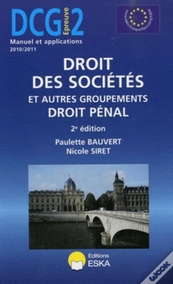 Capa do artigo Dcg 2 ; Droit Des Societes Et Autres Groupements ; Droit Pénal. (2e Édtion)