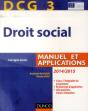 Dcg 3 - Droit Social 2014/2015 - 8e Edition - Manuel Et Applications, Corriges Inclus - Preview