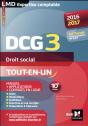 Dcg 3 - Droit Social - Manuel Et Applications - 10e Edition - Millesime 2015-2016 - Preview