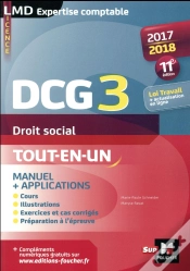 Capa do artigo Dcg 3 - Droit Social - Manuel Et Applications - Millesime 2017-2018  - 11e Edition