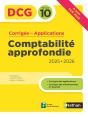 Dcg : Comptabilité Approfondie ; Épreuve 10 ; Corrigés Des Applications (Édition 2025/2026) - Preview
